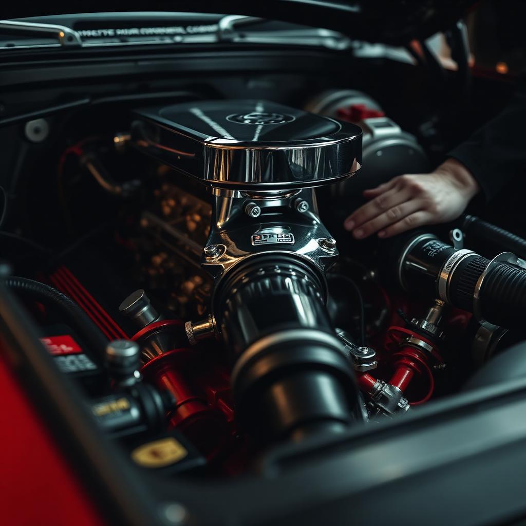 Performance engine bay detail